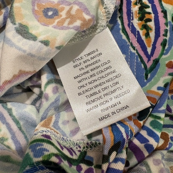 🆕Johnny Was - THE JANIE FAVORITE CAP SLEEVE DRESS Size X-Small NWT - Picture 10 of 13